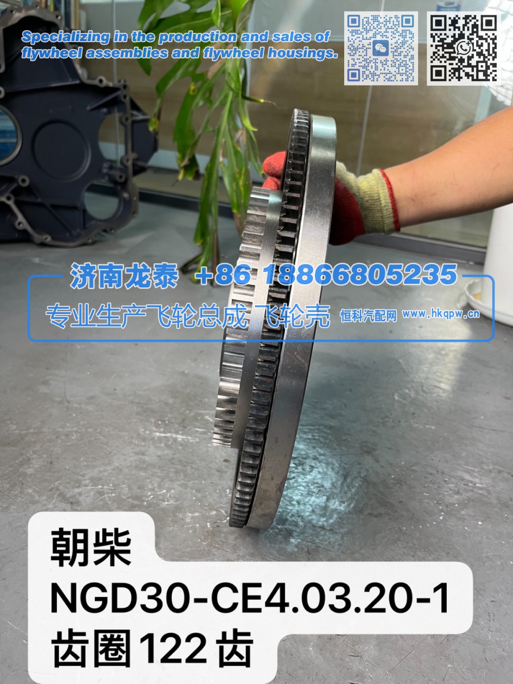 NGD30-CE4.03.20-1,朝柴NGD30-CE4.03.20-1齿圈122齿 飞轮总成,济南龙泰汽车配件有限公司