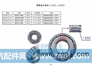 ,圆锥滚子轴承（Roller bearing）,济南鹏旭伟业重汽配件销售公司