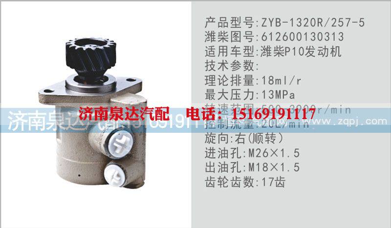 612600130313,轉向泵,濟南泉達汽配有限公司
