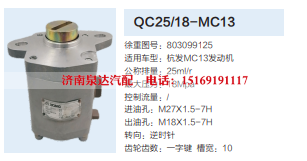 QC25/18-MC13,转向助力泵,济南泉达汽配有限公司