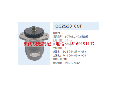 QC25/20-6CT,转向助力泵,济南泉达汽配有限公司