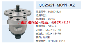 QC25/21-MC11-XZ,转向助力泵,济南泉达汽配有限公司