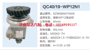 QC40/19-WP12N1,转向助力泵,济南泉达汽配有限公司