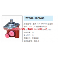 ZYB02-18CN06玉柴4E发动机方向助力泵动力转向泵液压泵