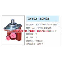 ZYB02-18CN08玉柴4E发动机方向助力泵动力转向泵液压泵