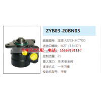 ZYB03-20BN05玉柴4E发动机方向助力泵动力转向泵液压泵