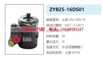 D52-000-19,转向助力泵,济南泉达汽配有限公司