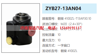 4100ZL-T13AP.30.10,转向助力泵,济南泉达汽配有限公司