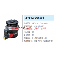 ZYB42-20FS01陕汽德龙转向泵助力泵液压油泵动力泵
