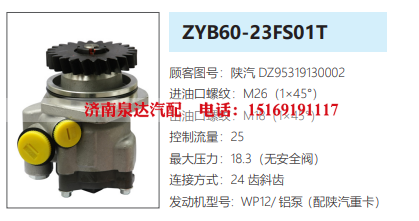 DZ95319130002,转向助力泵,济南泉达汽配有限公司