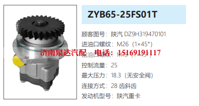 DZ9H319470101,转向助力泵,济南泉达汽配有限公司