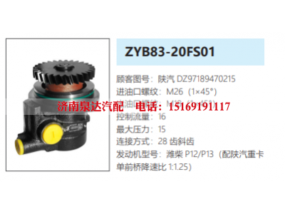 DZ97189470215,转向助力泵,济南泉达汽配有限公司