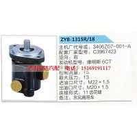 转向助力泵，助力泵，液压泵，叶片泵3406Z07-001-A，ZYB-1315R-18，C3967423