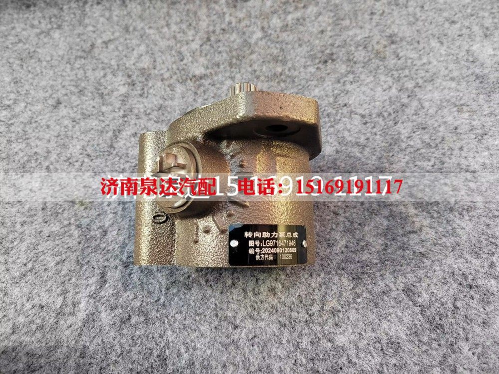 LG9716471946,轉(zhuǎn)向助力泵（濰柴WP4.6）,濟(jì)南泉達(dá)汽配有限公司