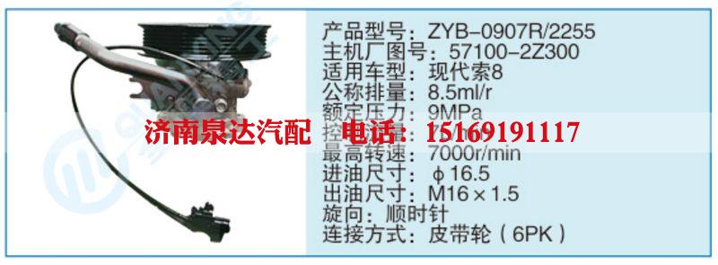 ZYB-0907R-2255,57100-2Z300小车转向泵系列/ZYB-0907R-2255,57100-2Z300