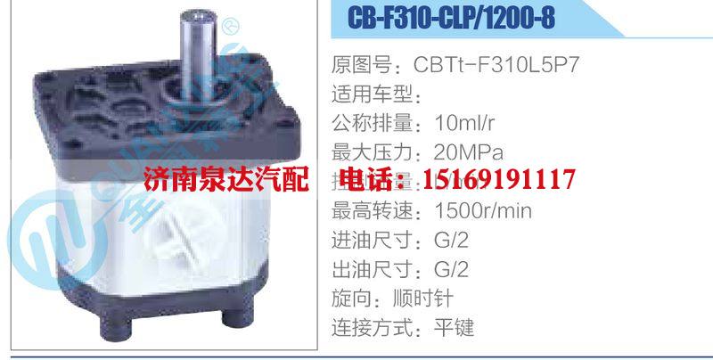 CB-F310-CLP-1200-8,CBTt-F310L5P7齒輪泵/CB-F310-CLP-1200-8,CBTt-F310L5P7