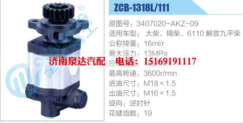 ZCB-1318L-111,3407020-AKZ-09,大柴、锡柴、6110解放九平柴,,济南泉达汽配有限公司