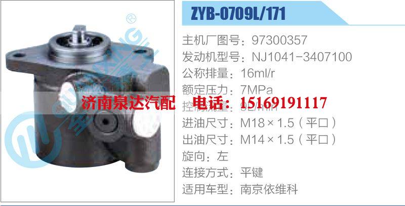 ZYB-0709L-171，97300357，NJ1041-3407100動(dòng)力轉(zhuǎn)向助力泵，葉片泵/ZYB-0709L-171，97300357，NJ1041-3407100