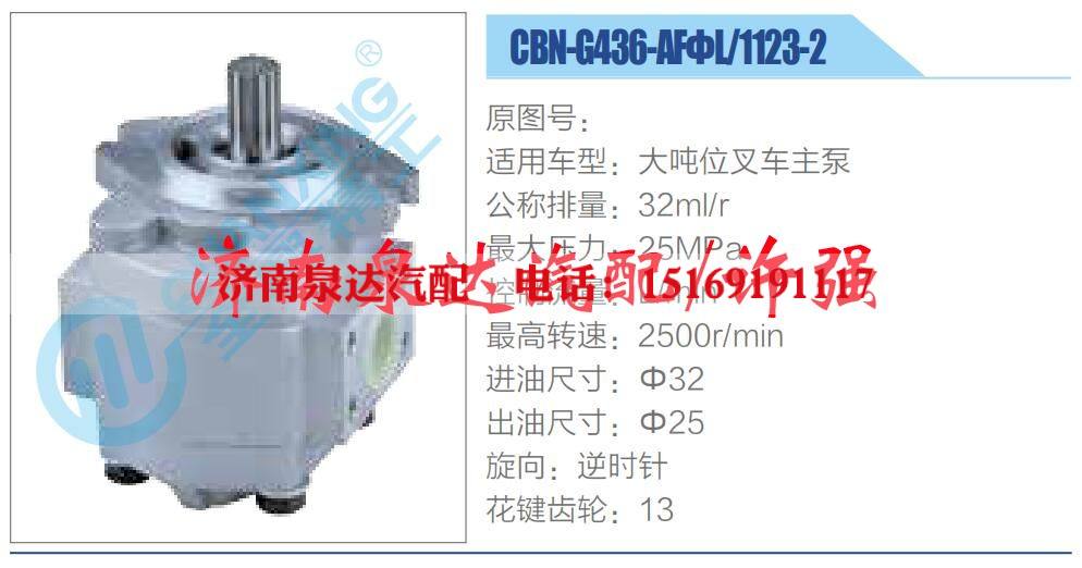 转向液压油泵总成/转向泵总成/助力泵总成/CBN-G436-AFΦL-1123-2