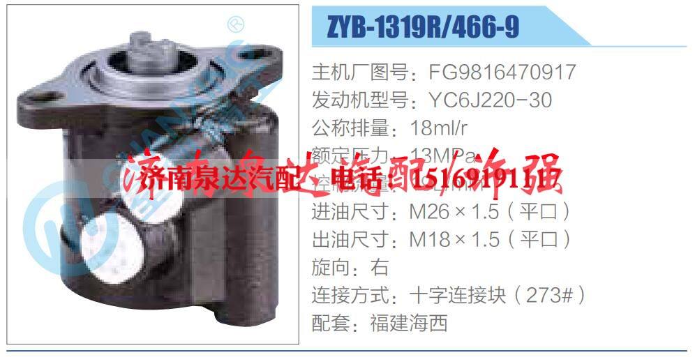 轉(zhuǎn)向液壓油泵總成/轉(zhuǎn)向泵總成/助力泵總成