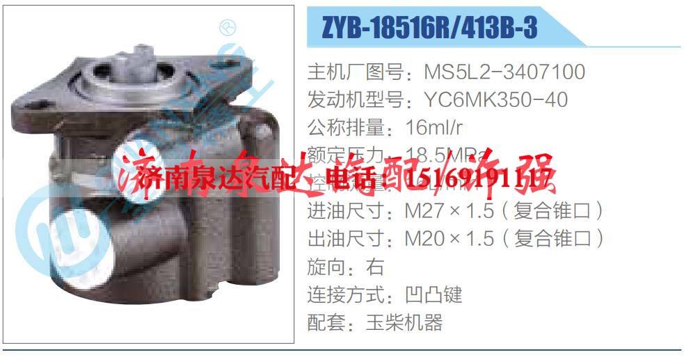 转向液压油泵总成/转向泵总成/助力泵总成