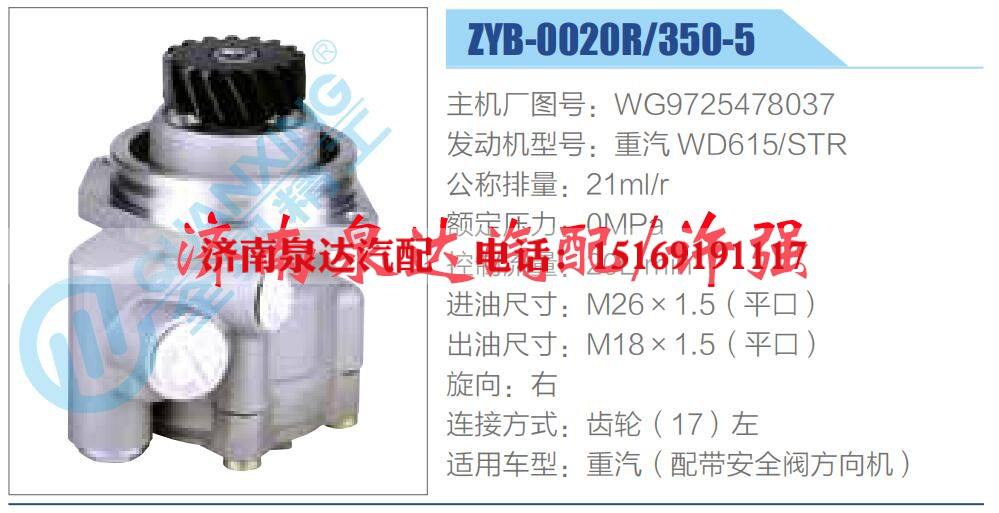 转向液压油泵总成/转向泵总成/助力泵总成