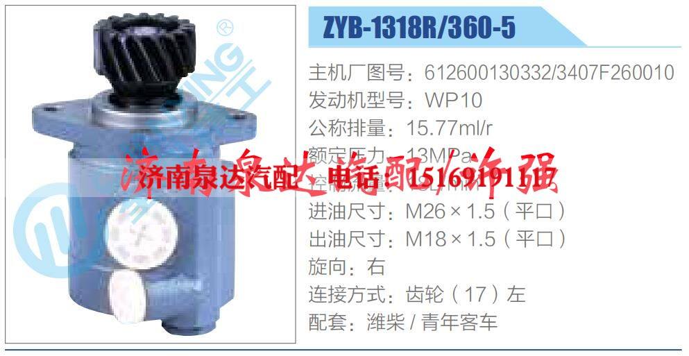 转向液压油泵总成/转向泵总成/助力泵总成