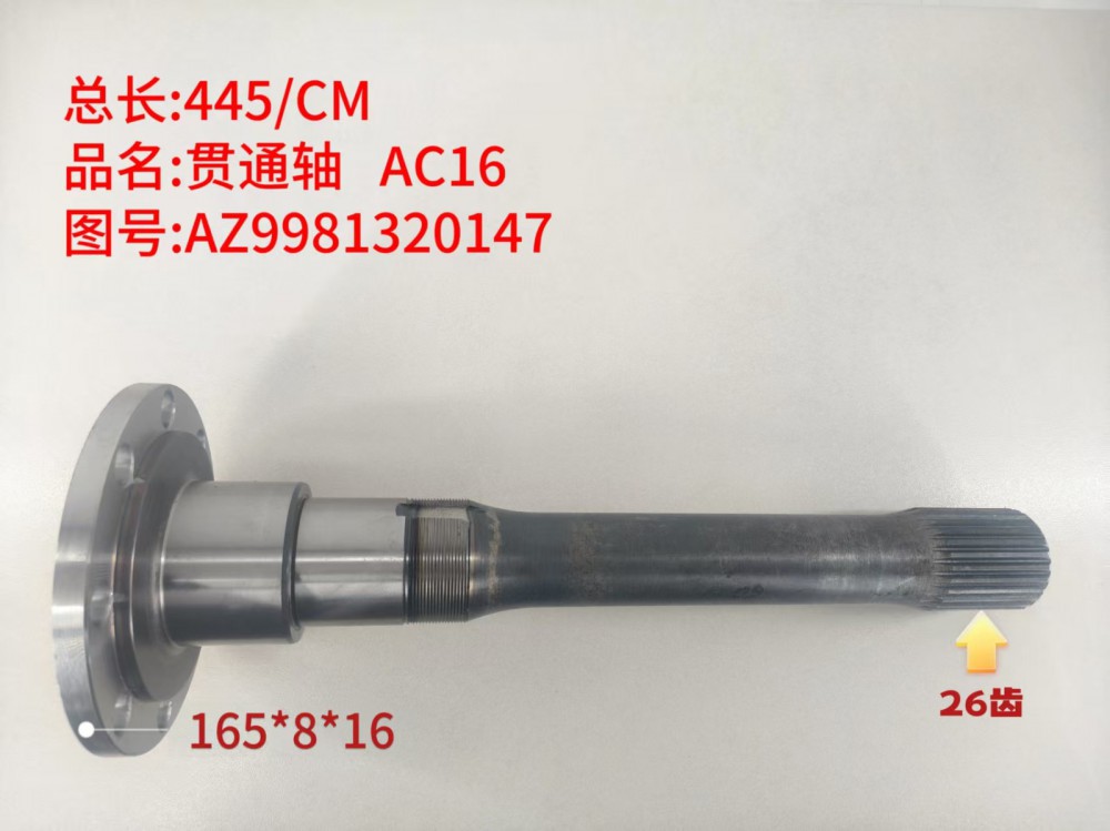 贯通轴 AC16  445/CM 165*8*16