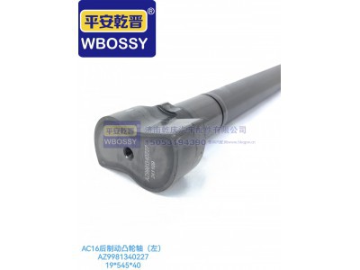 AC9981340227,AC16后制动凸轮轴（左）,济南乾庆汽车配件有限公司