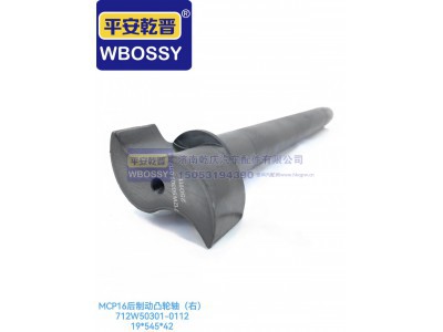 712W50301-0112,MCP16后制动凸轮轴（右）,济南乾庆汽车配件有限公司