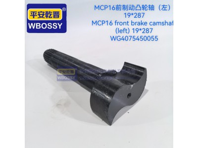 WG4075450055,MCP16前制动凸轮轴(左),济南乾庆汽车配件有限公司