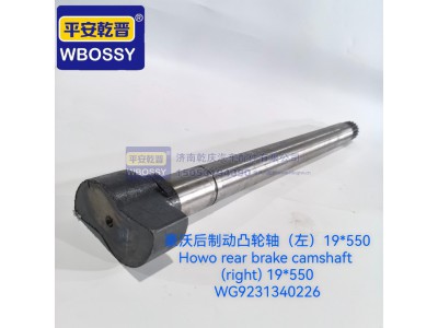 WG9231340226,豪沃后制动凸轮轴(左),济南乾庆汽车配件有限公司