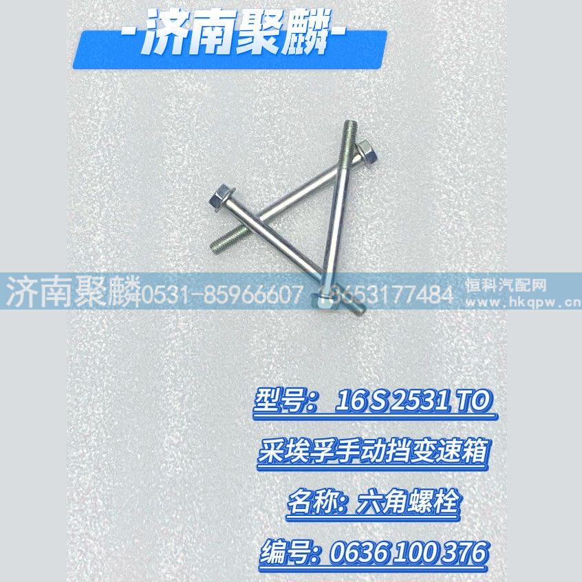 0636 100 376,六角螺栓,济南聚麟汽车销售服务有限公司