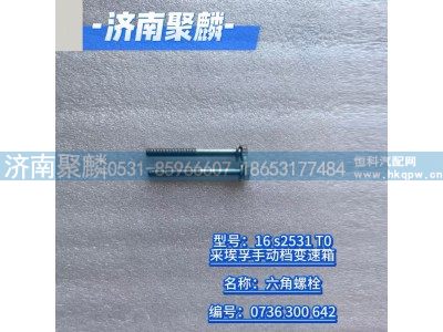 0736 300 642,六角螺栓,济南聚麟汽车销售服务有限公司