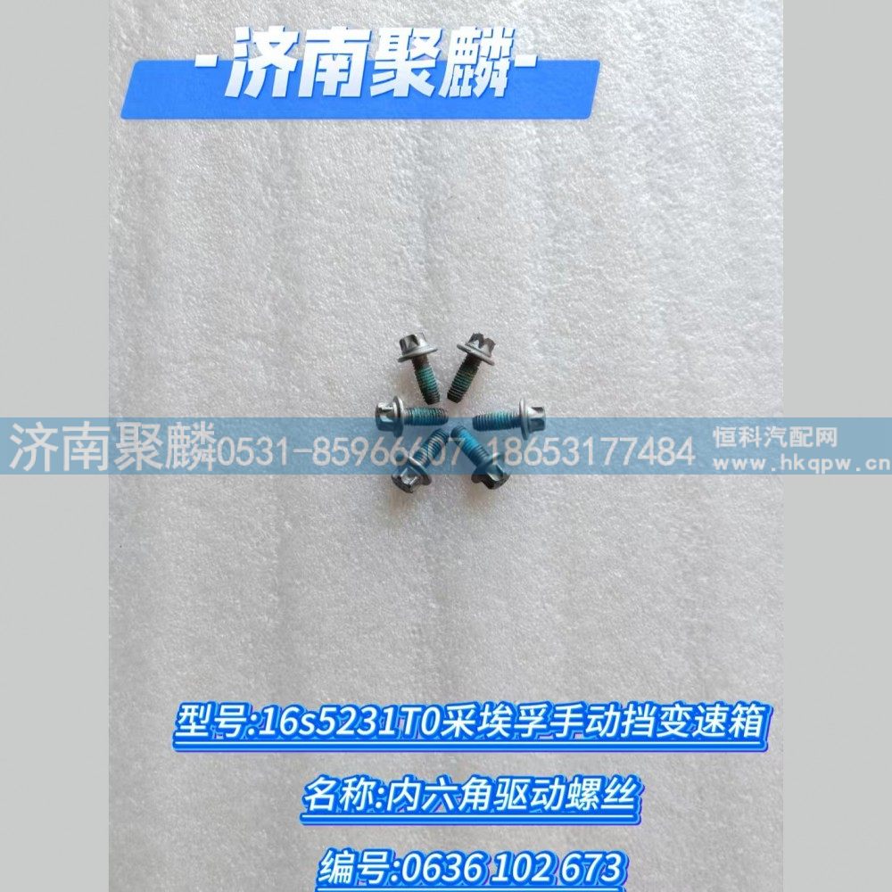 0636 102 673,内六角驱动螺栓,济南聚麟汽车销售服务有限公司