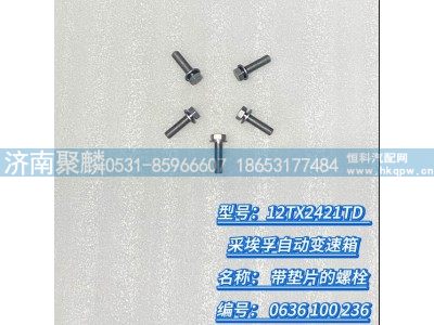 0636 100 236,帶墊片的螺栓,濟南聚麟汽車銷售服務有限公司