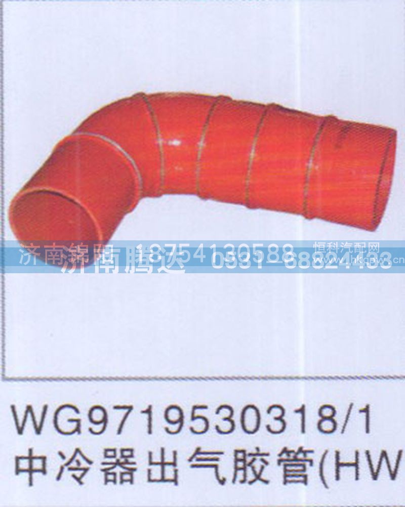 WG9719530318-1中冷器出气胶管HW
