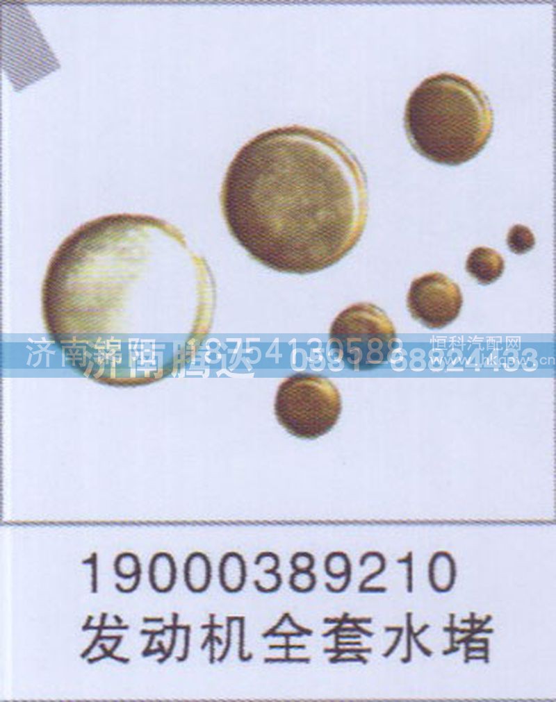 19000389210发动机全套水堵