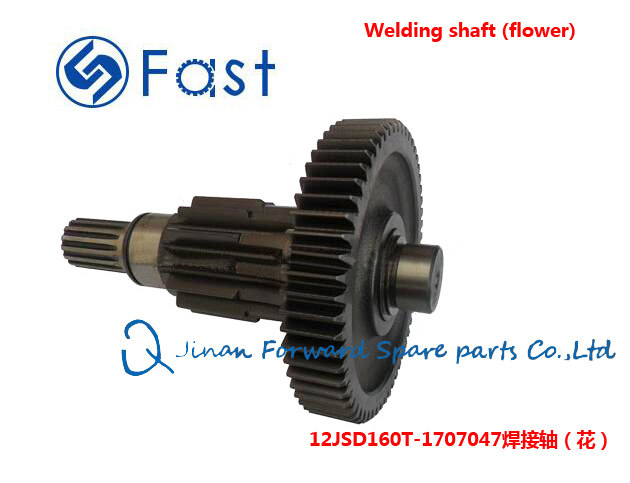 12JSD160T-1707047,焊接轴(光）Welding shaft (flower),济南向前汽车配件有限公司