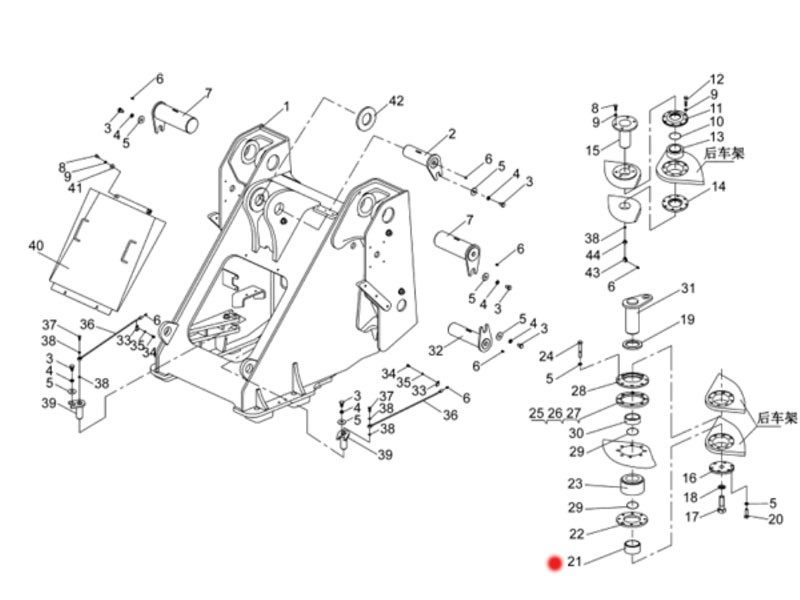 252900352,Lower bushing,济南向前汽车配件有限公司