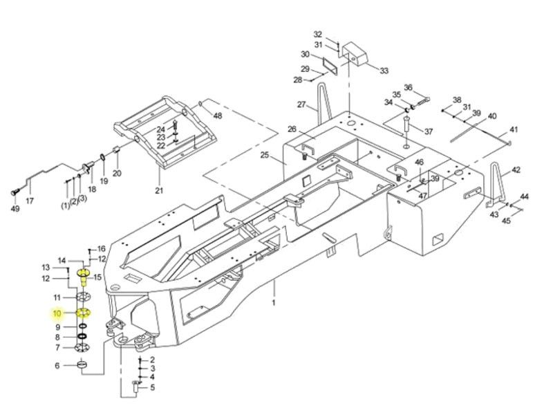 250100424,Hinge pin adjusting gasket,济南向前汽车配件有限公司