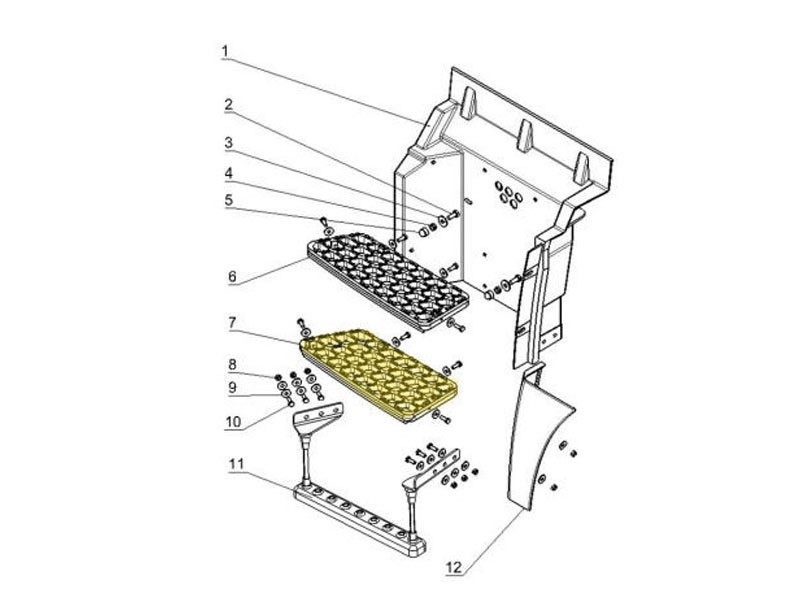 DZ13241240902,Cast aluminum middle step - right,济南向前汽车配件有限公司