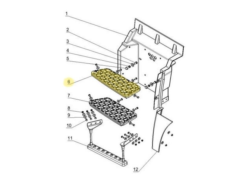 DZ13241240901,Left cast aluminum upper step,济南向前汽车配件有限公司