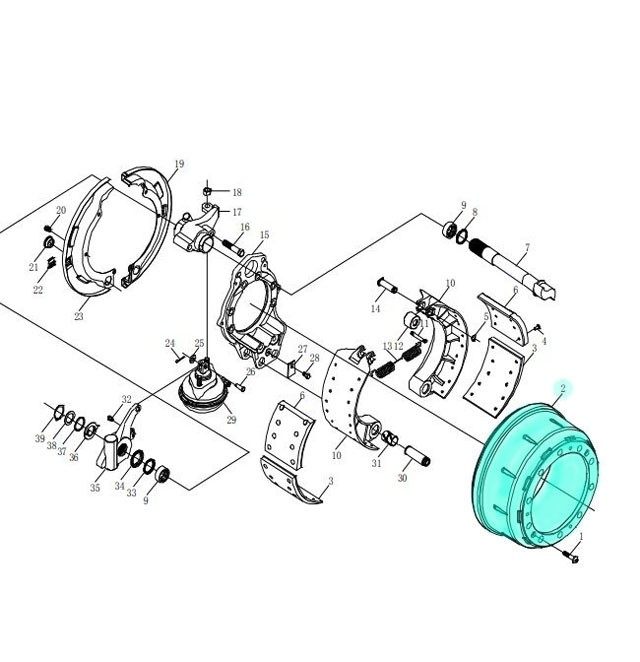 HD90009440801,Brake drum,济南向前汽车配件有限公司