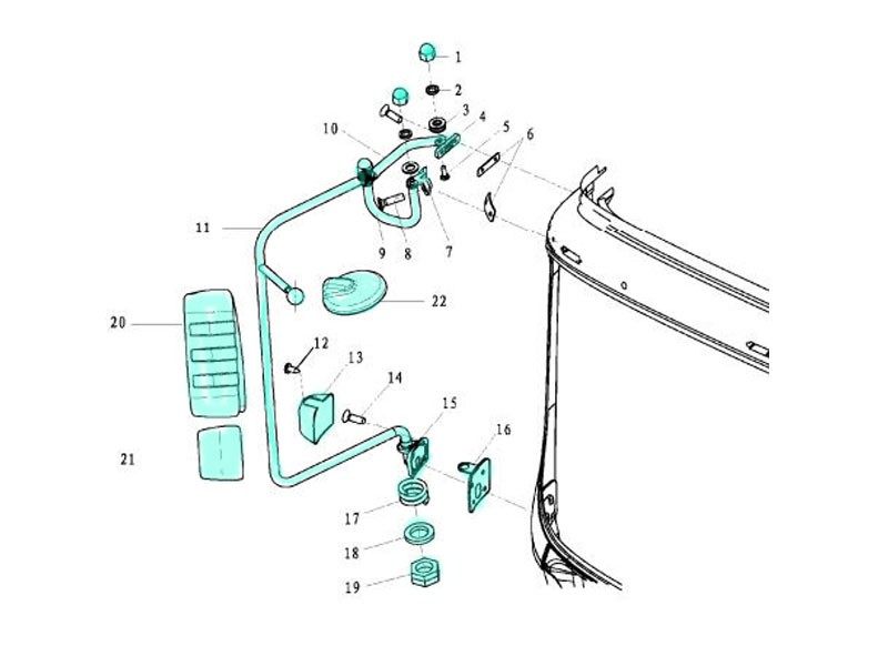 DZ13241770040,Rearview mirror assembly,济南向前汽车配件有限公司