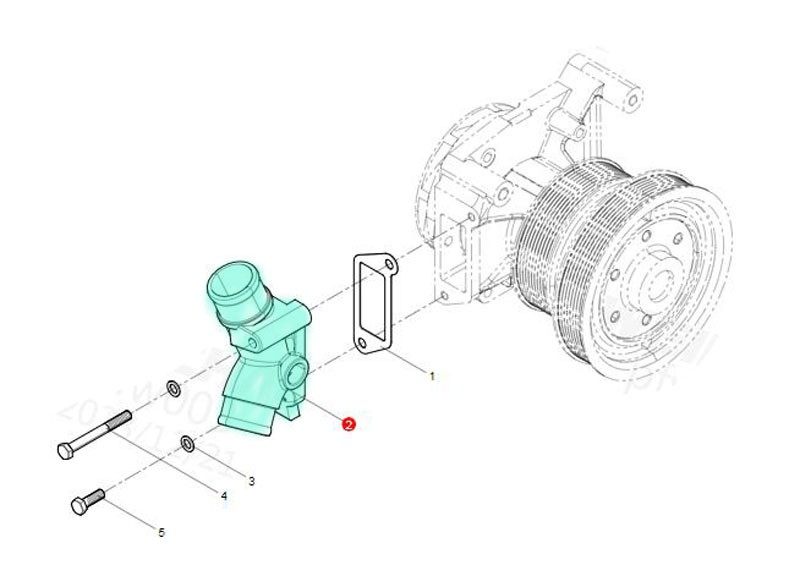 61560060022A,water pipe connection,济南向前汽车配件有限公司