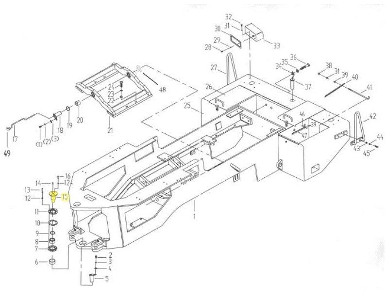 250100215,Hinged pin,济南向前汽车配件有限公司