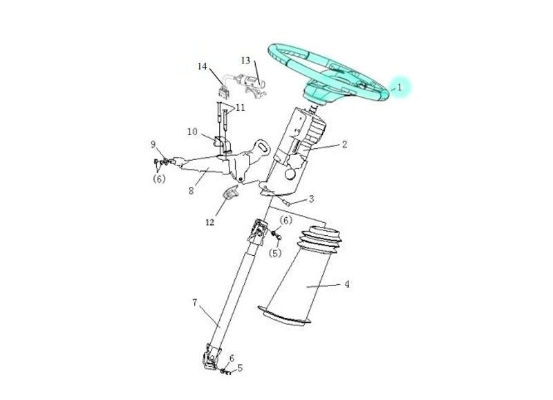 DZ9X189460101,Steering wheel Assembly - Leather - Voice,济南向前汽车配件有限公司