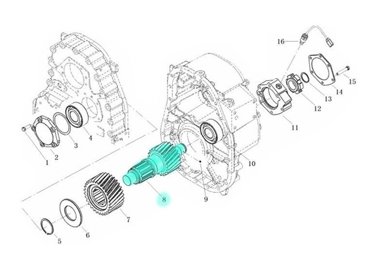 L903023900,Countershaft,济南向前汽车配件有限公司