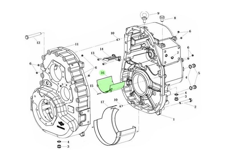 B903013000,Upper cooling plate assembly,济南向前汽车配件有限公司